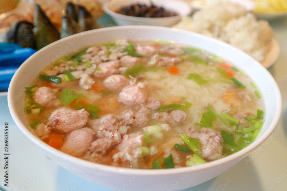 bowl of vegetable soup bowl of vegetable soup