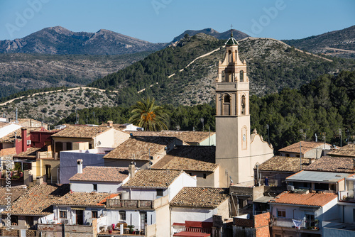Quadro su tela Costa Blanca inland village