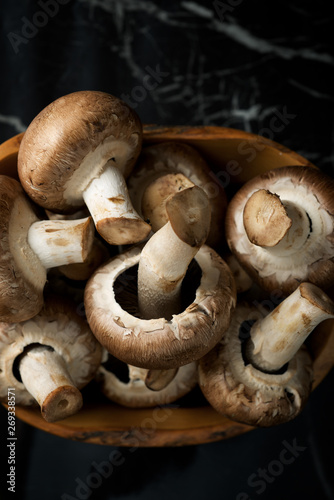 Mushrooms close up