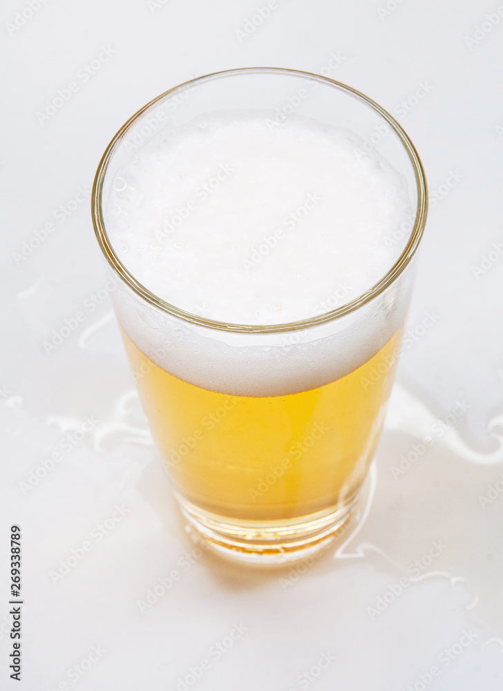 Glass of beer isolated on white Glass of beer isolated on white