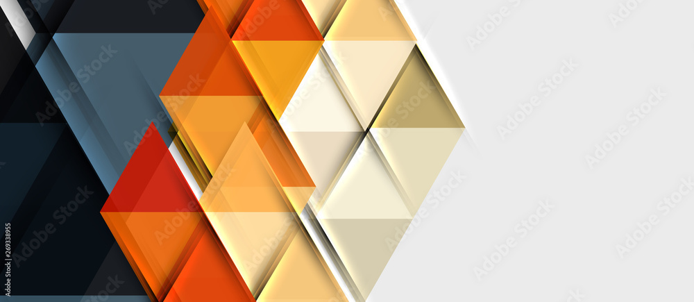 Triangle geometrical modern business presentation design template Triangle geometrical modern business presentation design template