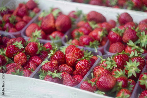 fresh strawberries in a bowl