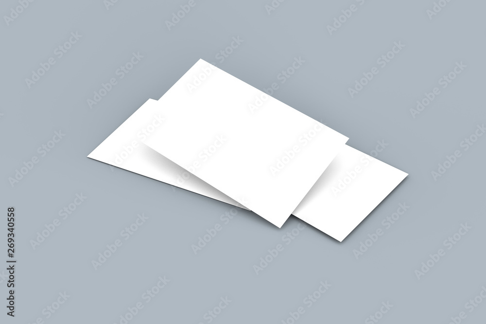 Business Card White Template Mock Up Business Card White Template Mock Up