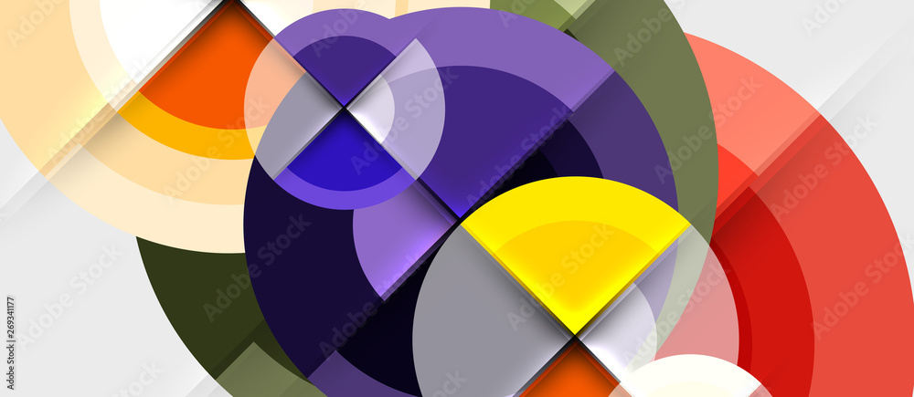 Circular geometrical design template