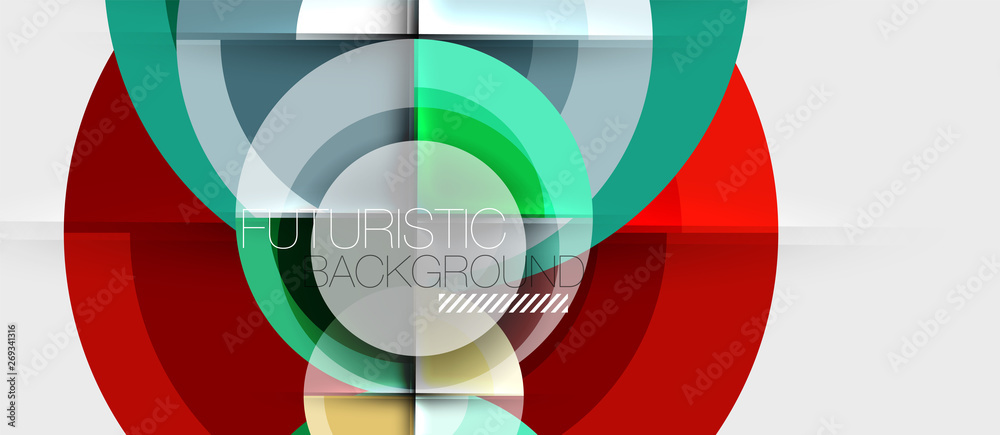 Circular geometrical design template