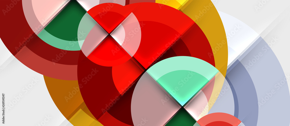 Geometric design abstract background - circles Geometric design abstract background - circles