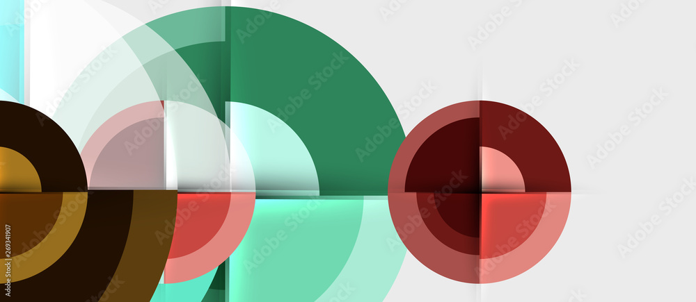 Geometric design abstract background - circles Geometric design abstract background - circles