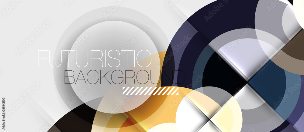 Geometric design abstract background - circles Geometric design abstract background - circles