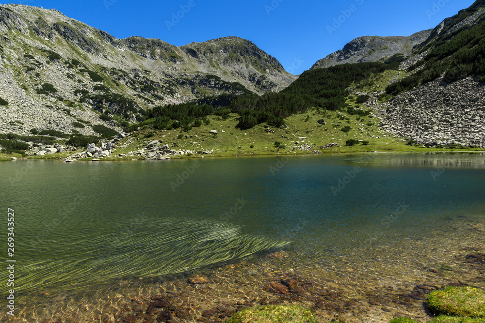 Amazing Landscape with Prevalski lakes near Mozgovishka pass, Pirin Mountain, Bulgaria