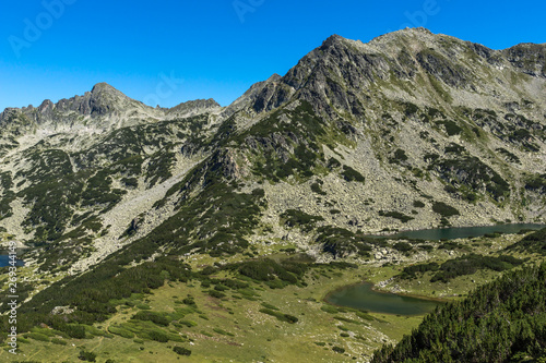 Landscape with Prevalski lakes, Dzhangal and Valyavishki chukar peaks, Pirin Mountain, Bulgaria