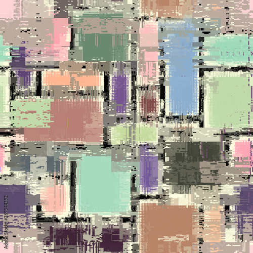 Abstract seamless pattern with imitation of a grunge dirty texture. Vector image.
