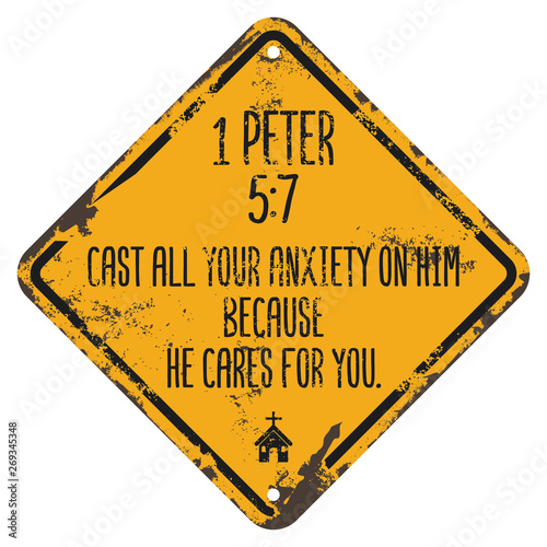 Bible Quote. 1 Peter 5:7. 