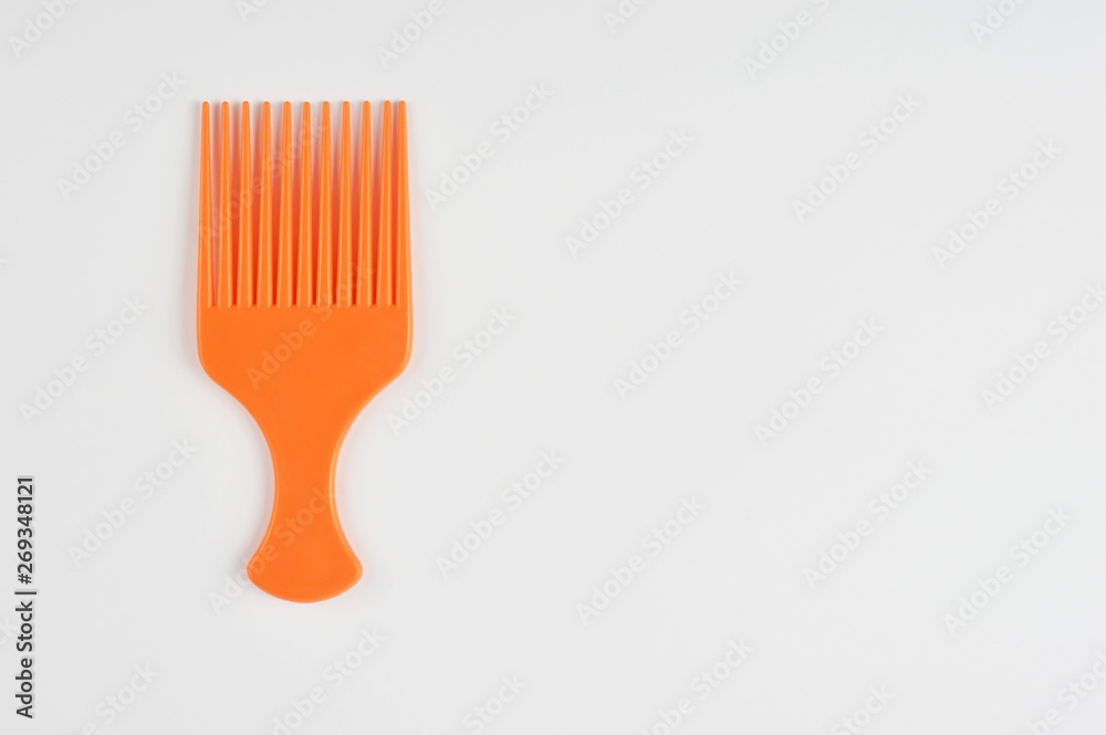 Plastic comb isolated on white background Plastic comb isolated on white background