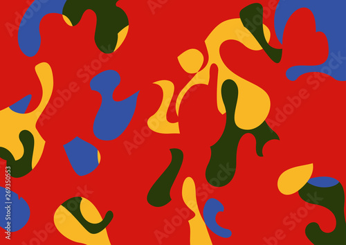 digital style inspired by a painting futurist and geometric. Colorful background