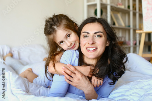 Happy mother with daughter ...