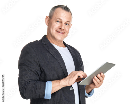 Portrait of handsome middle...