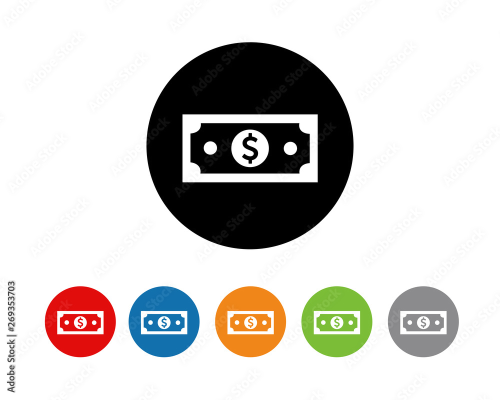 Money, dollar icon symbol vector Money, dollar icon symbol vector