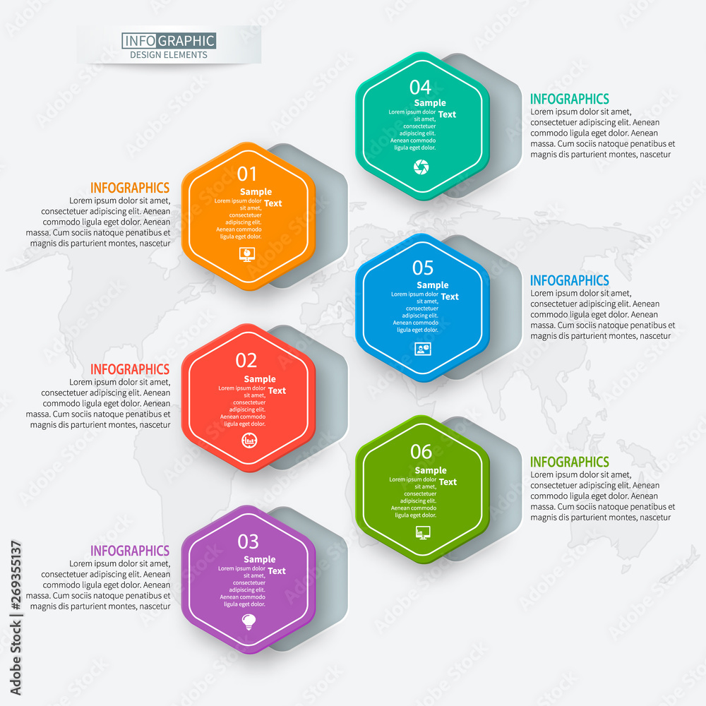 Abstract 3D Paper Infographics. Business template .Vector illustration Abstract 3D Paper Infographics. Business template .Vector illustration