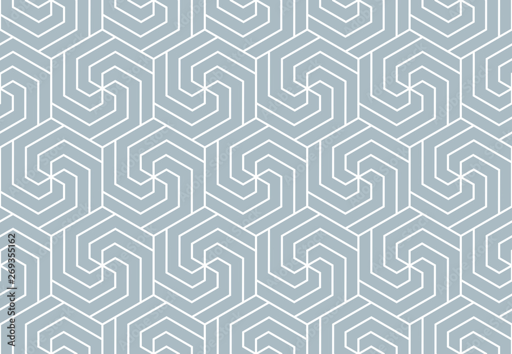 Abstract geometric pattern with stripes, lines. Seamless vector background. White and blue ornament. Simple lattice graphic design Abstract geometric pattern with stripes, lines. Seamless vector background. White and blue ornament. Simple lattice graphic design