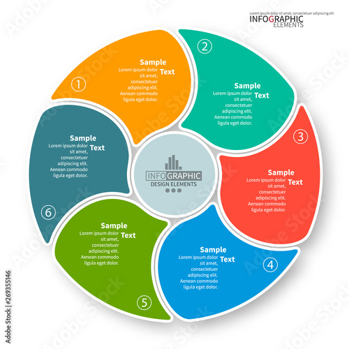 Abstract 3D Paper Infographics. Business template .Vector illustration