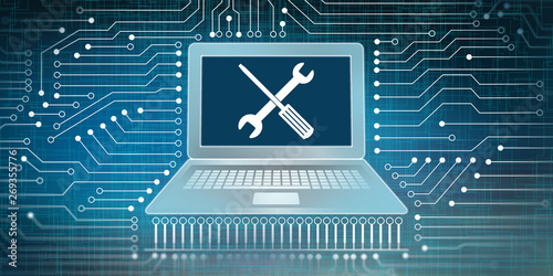 System maintenance and network connection concept