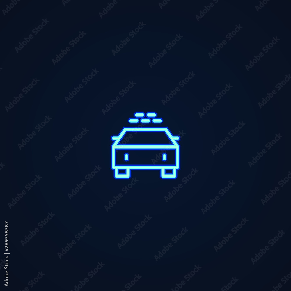 Taxi | Neon Style Icon Taxi | Neon Style Icon