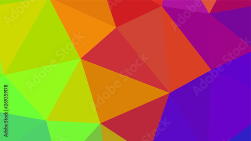 Geometric design. Colorful gradient mosaic background. Geometric triangle, mosaic, abstract background. Mosaic, color background. Mosaic texture. The effect of stained glass. EPS 10 Vector © Tetyana Pavlovna