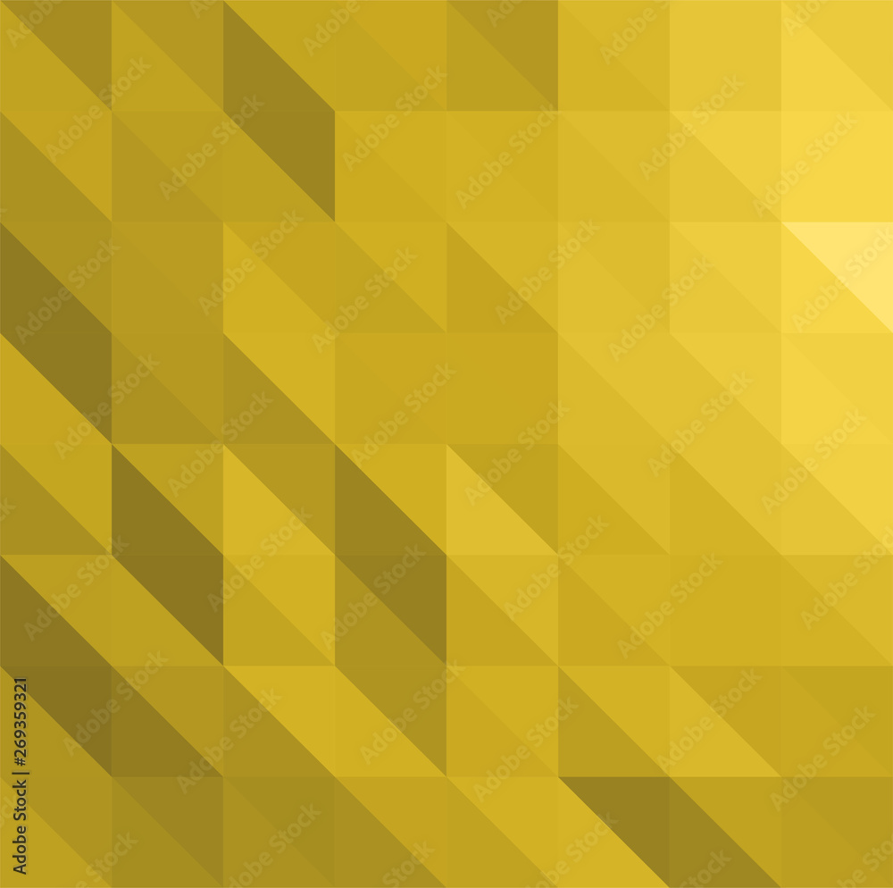 Yellow abstract low poly triangles background Yellow abstract low poly triangles background
