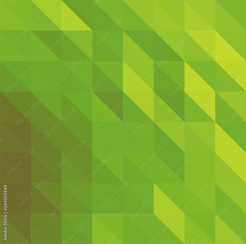 Green abstract low poly triangles background Green abstract low poly triangles background