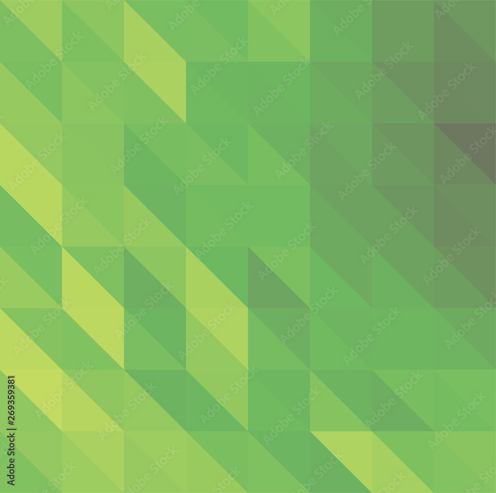 Green abstract low poly triangles background Green abstract low poly triangles background