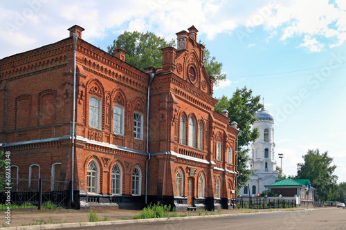 Architectural monument in the Siberian city of Biysk