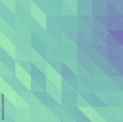 Blue abstract low poly triangles background