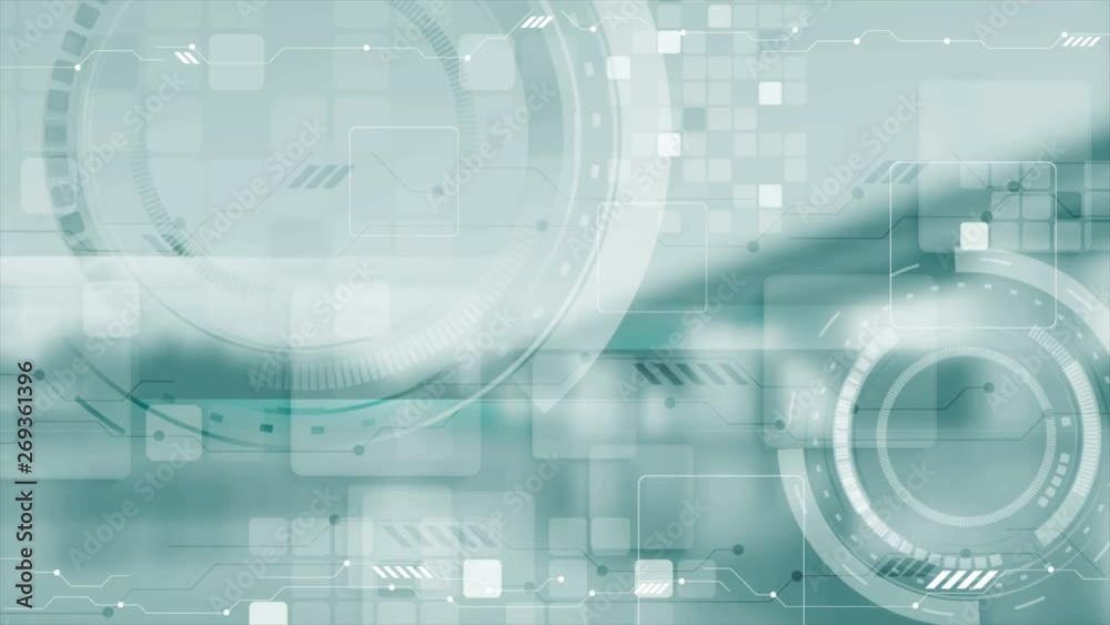Vidéo Stock Light blue futuristic technology abstract motion design ...