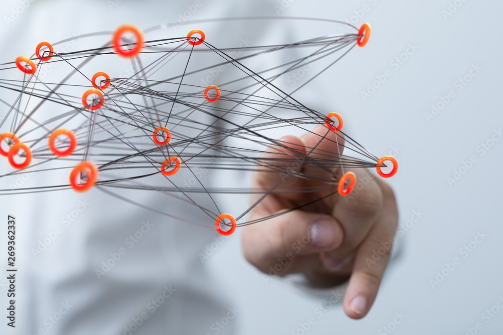 connection concept 3d networking tech connection concept 3d networking tech