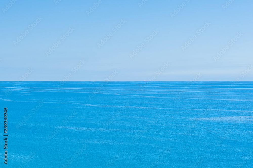 Pacific Ocean -  View of beautiful sky with clear blue sea