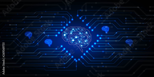 AI, Artificial intelligence conceptual of next generation technology