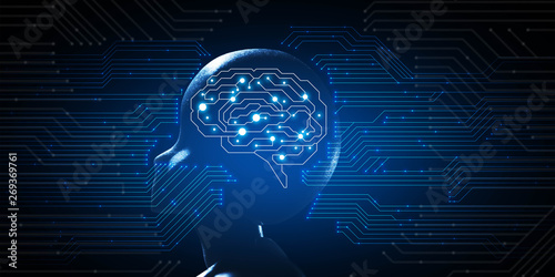 AI, Artificial intelligence conceptual of next generation technology