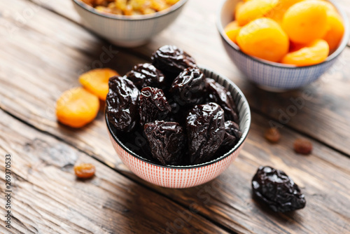 Fototapeta Naklejka Na Ścianę i Meble -  Concept of healthy meal with dried fruits