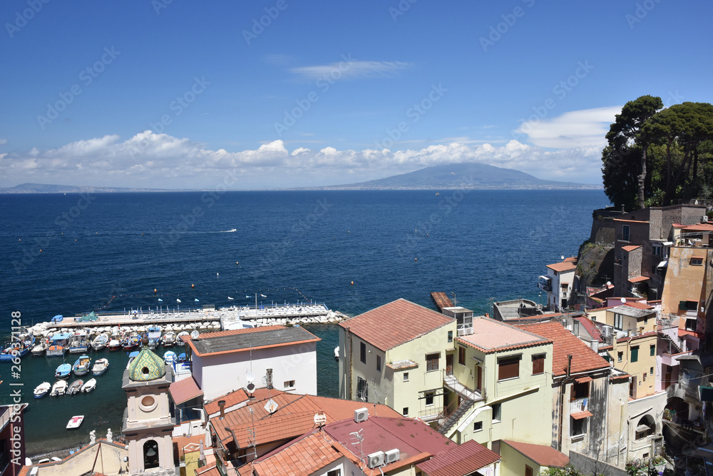View of the Italian town of Sorrento