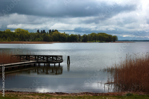 Lake Mamry near Wegorzewo, Warmian-Masurian Voivodeship, Poland. It is the second largest lake in Poland and a popular tourist destination. photo