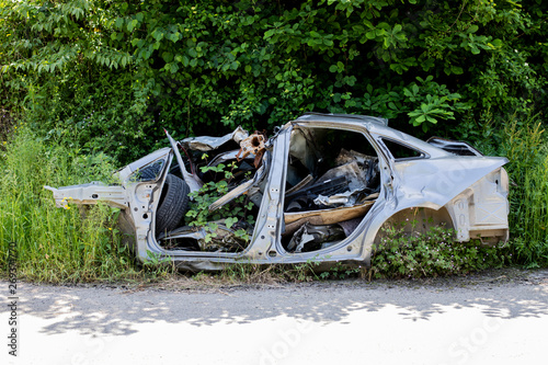 nature or abandoned old car