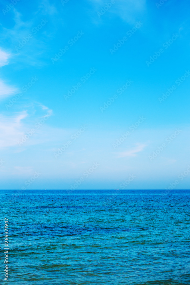 Sea And Blue Sky Background
