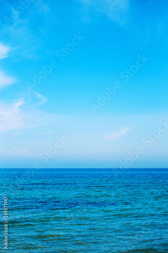 Sea And Blue Sky Background