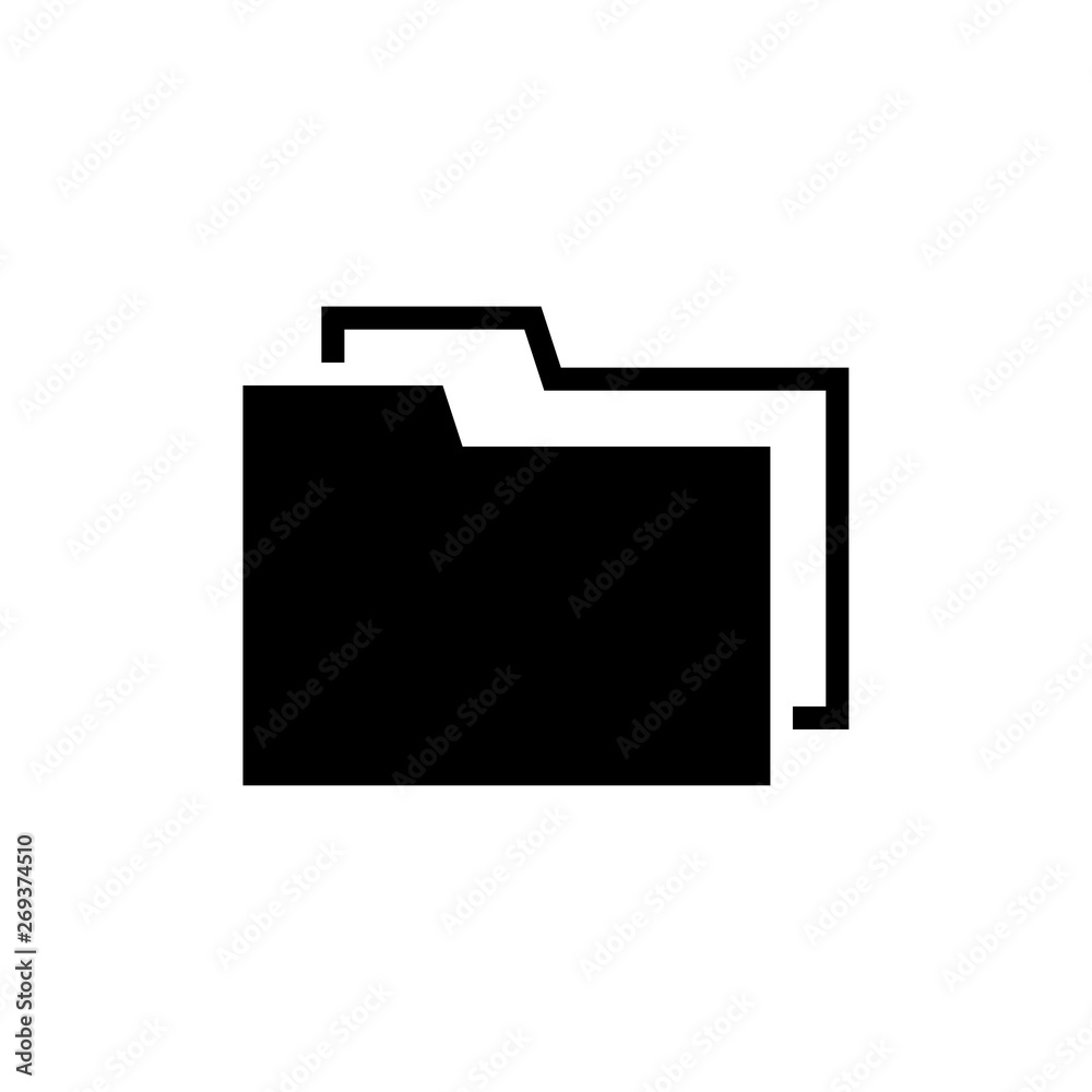 File Folder, Documents Storage Flat Vector Icon File Folder, Documents Storage Flat Vector Icon