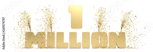 fêter 1 million d'abonnés photo