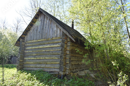 old abandoned wooden house