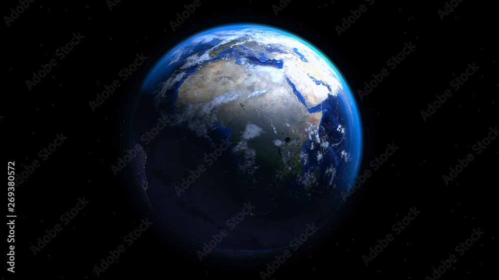 Real Earth 3d Render