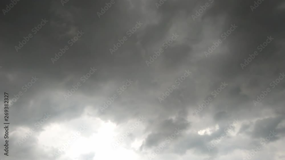 Black rain clouds moving rapidly across the sky. Black rain clouds moving rapidly across the sky.