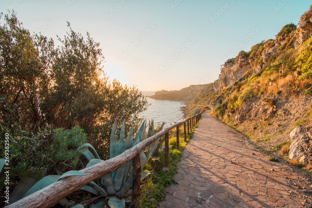 Amazing destinations milazzo sicily fantastic sea amazing sunsets breathtaking landscapes 