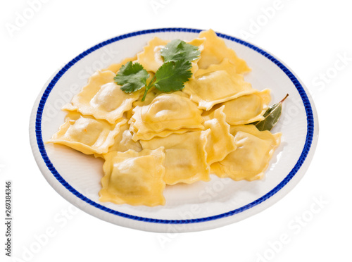 Traditional Italian ravioli